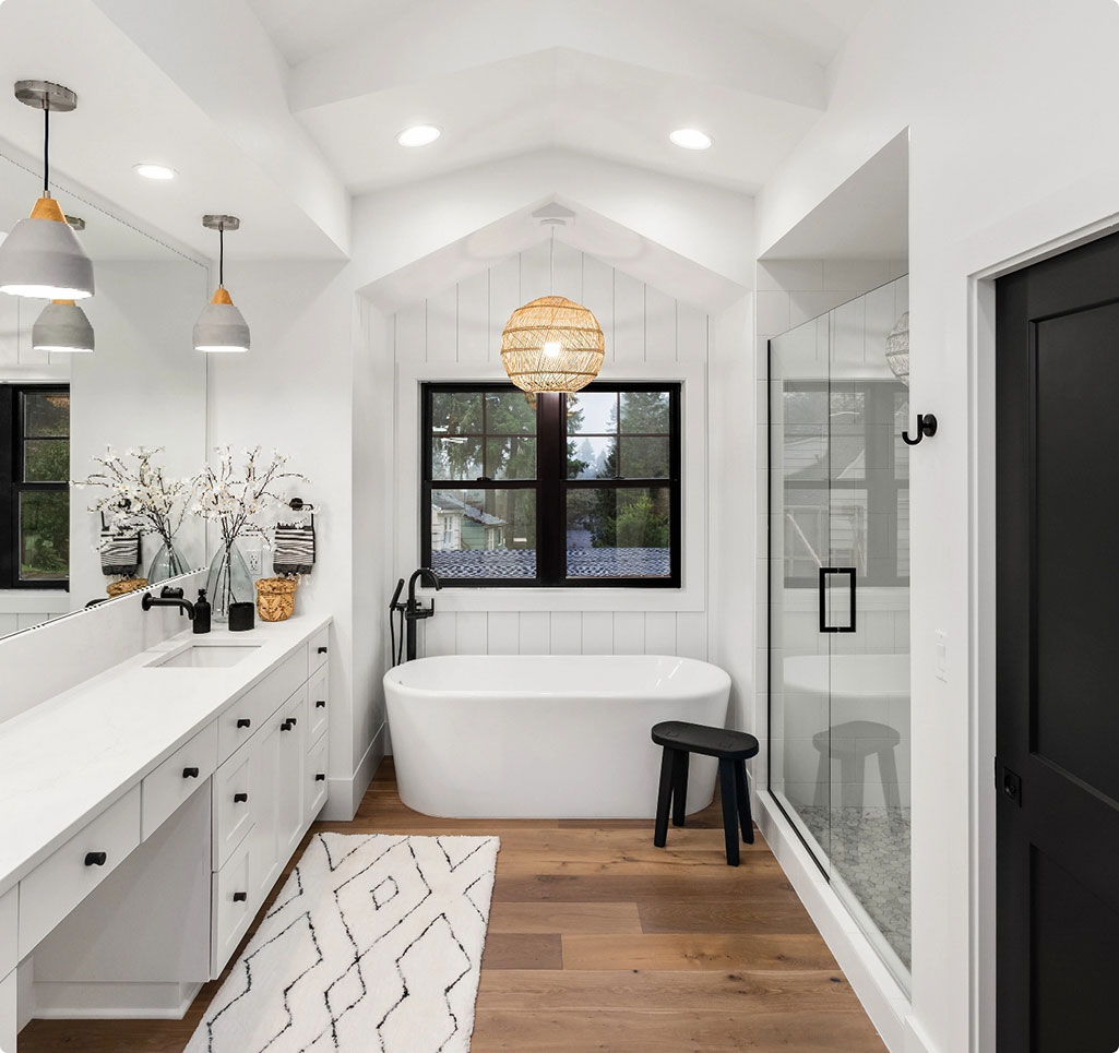 Newly renovated bathroom