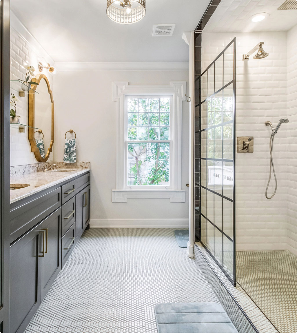 Renovated bathroom